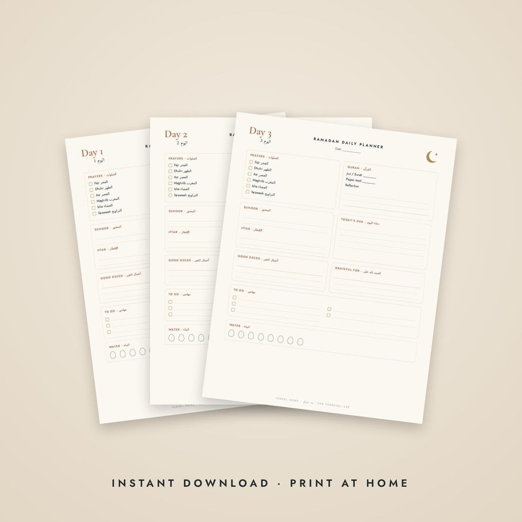 Ramadan Planner Printable 30 Days
